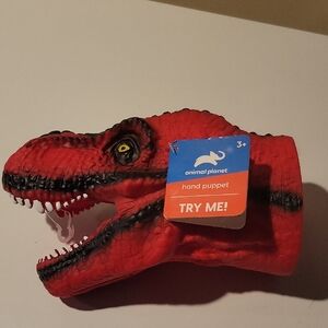 Animal Planet Red Dinosaur Hand Puppet